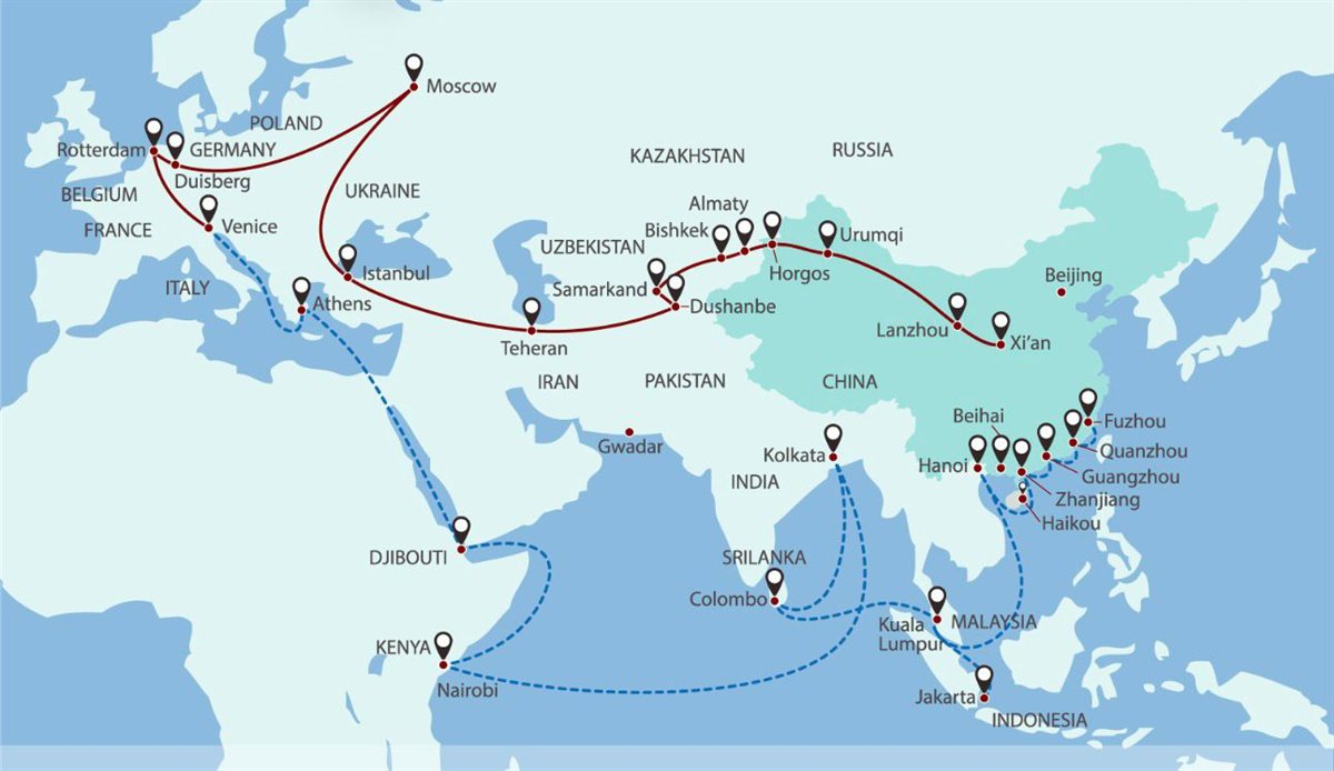 حجم التجارة بين الصين وإيران